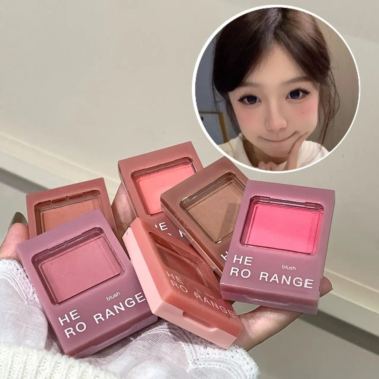 Blush Mousse Mate Morado Rosa Suave | Rubor Cremoso Natural Mejillas