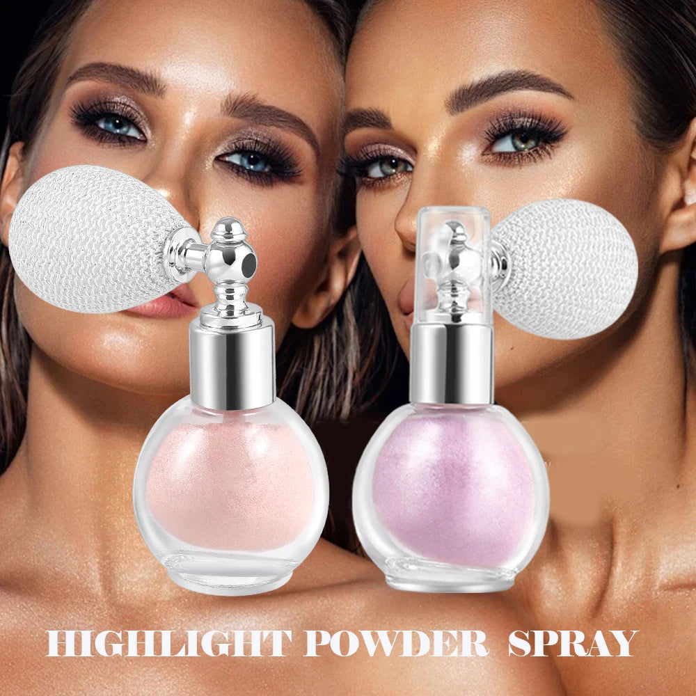 Spray Glitter Brillo Corporal y Facial | Maquillaje Luminoso Efecto Brillante