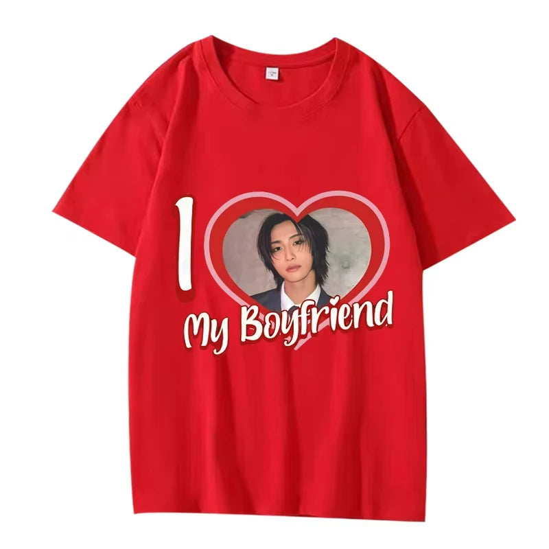 Camiseta Ateez Seonghwa K-Pop Hombre Mujer Oversized 100% Algodón Manga Corta Verano Moda Estampado Unisex Tallas Grandes