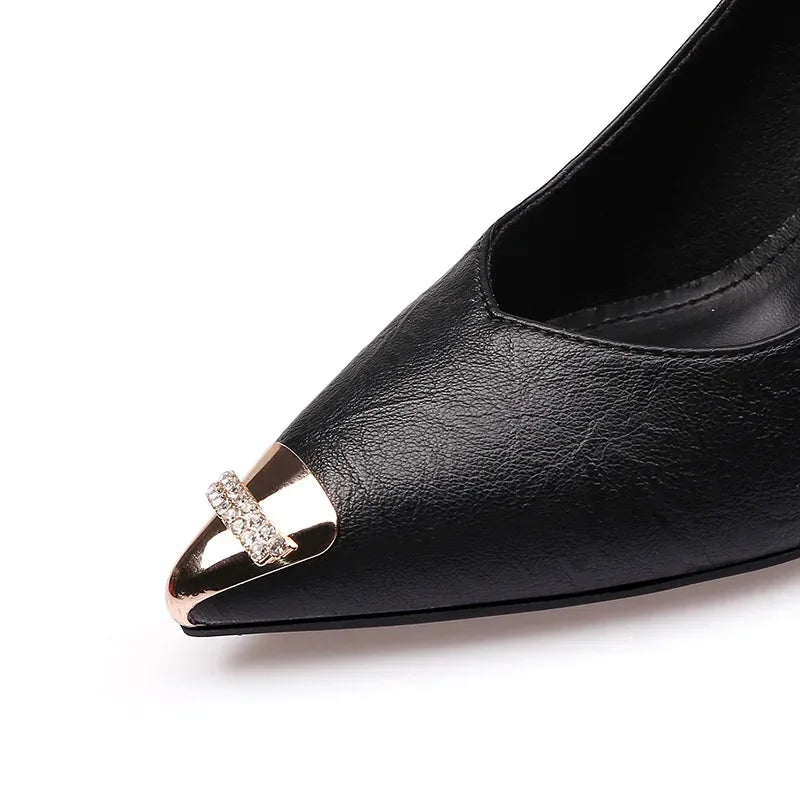 Protector de Punta para Zapatos - Tapa Metal Antidesgaste Cuero Plano