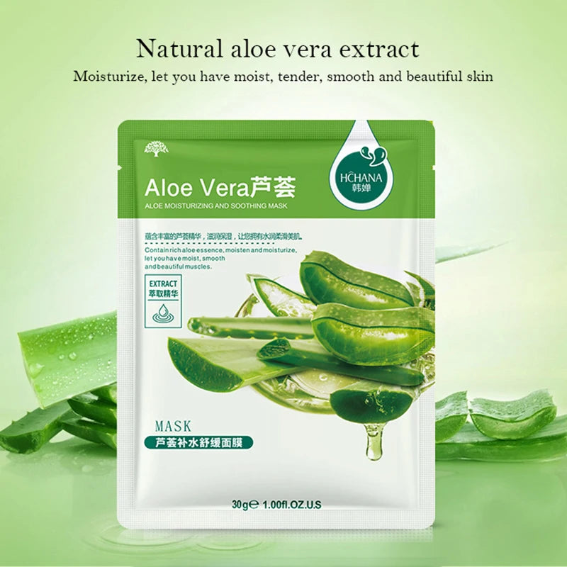 30pcs Fresh Fruits Facial Masks Whitenting skincare Moisturizing Anti Wrinkle Hydrating Korean Face Mask Facial Skin Care