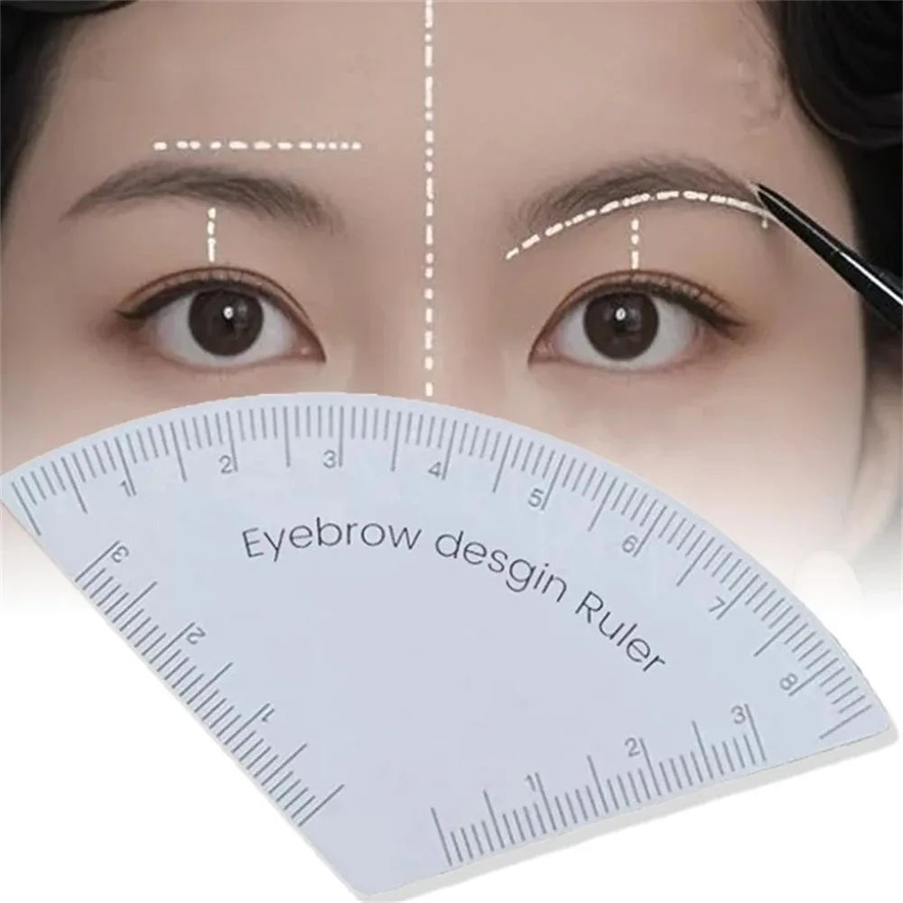 Regla Guía para Diseño de Cejas 6 Formas - Herramienta Microblading Tattoo Precisión Perfecta