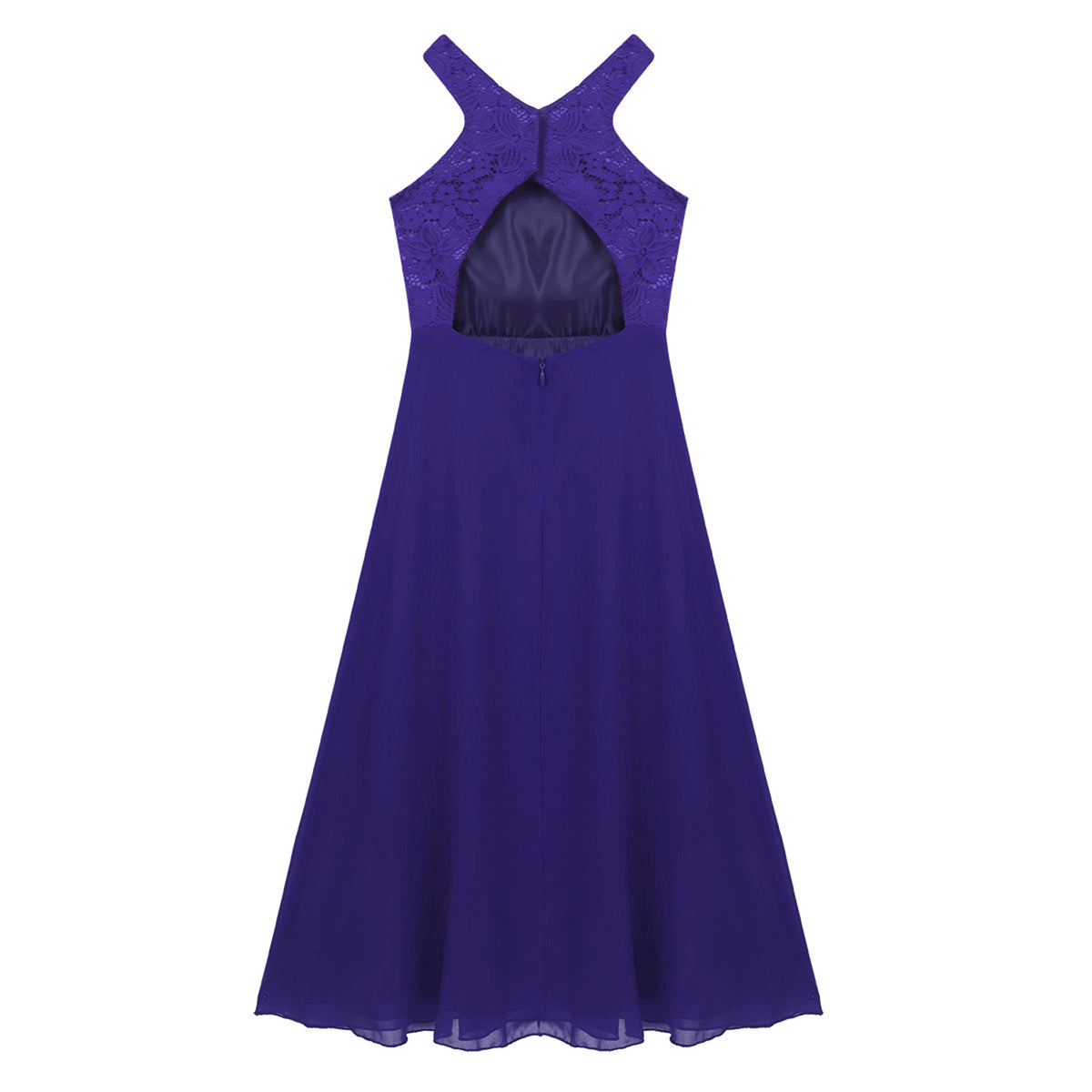 Vestido Largo de Fiesta para Niña con Encaje – Varios Colores