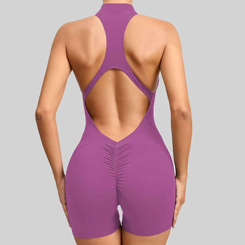 Mameluco Deportivo Sin Mangas Mujer | Traje Entero para Yoga y Gimnasio