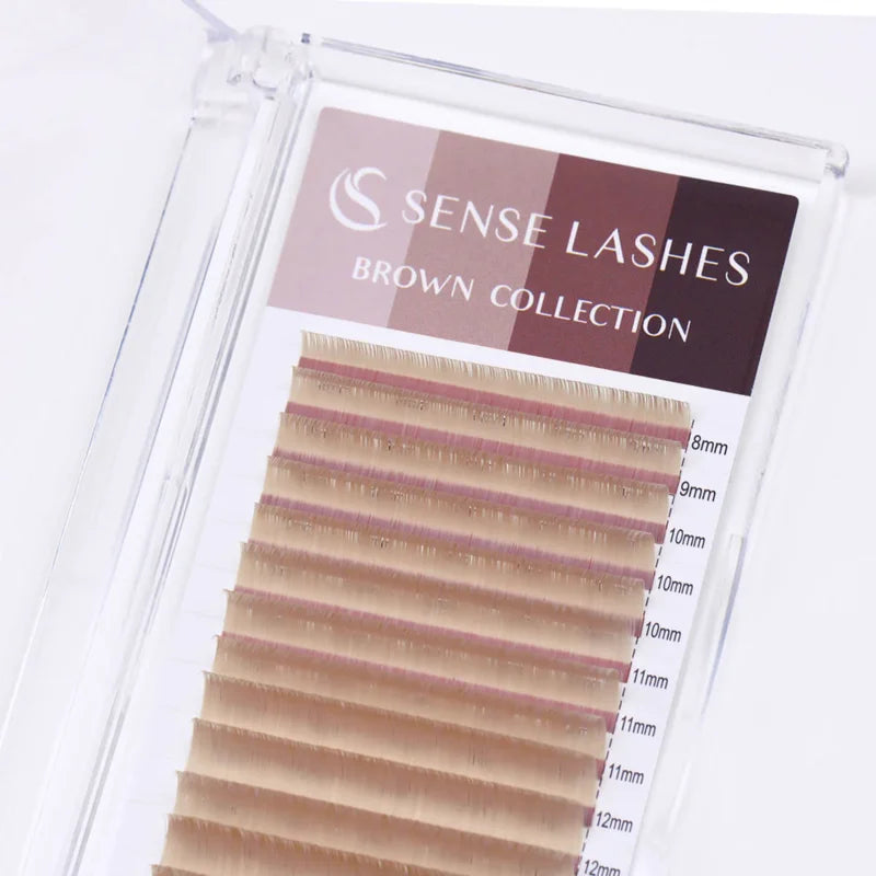 Extensiones Pestañas Coloridas Individuales SENSE LASHES 0.03-0.07 Mix - Volumen Natural Profesional