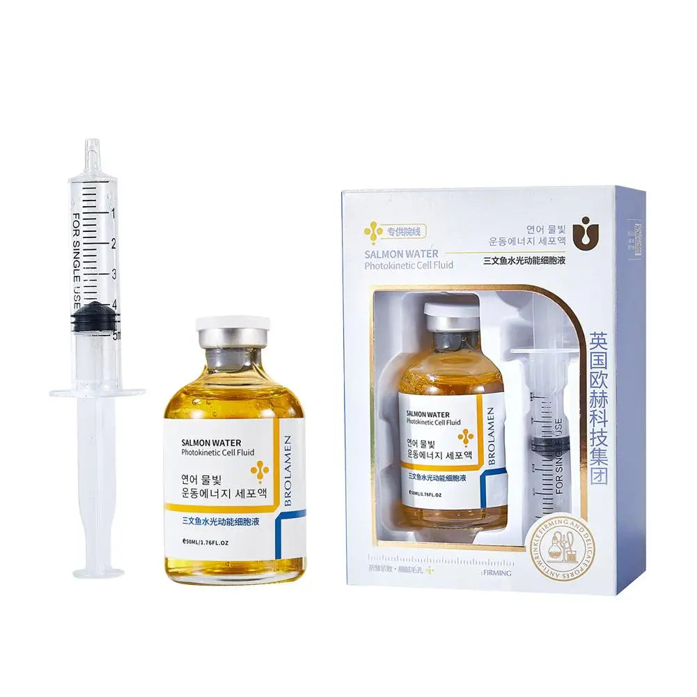 50ml Esencia Coreana de Salmón Aqua Dynamic Cell Loción Profunda Hidratante Cuidado Facial Fortalece Barrera Reafirmante Contorno