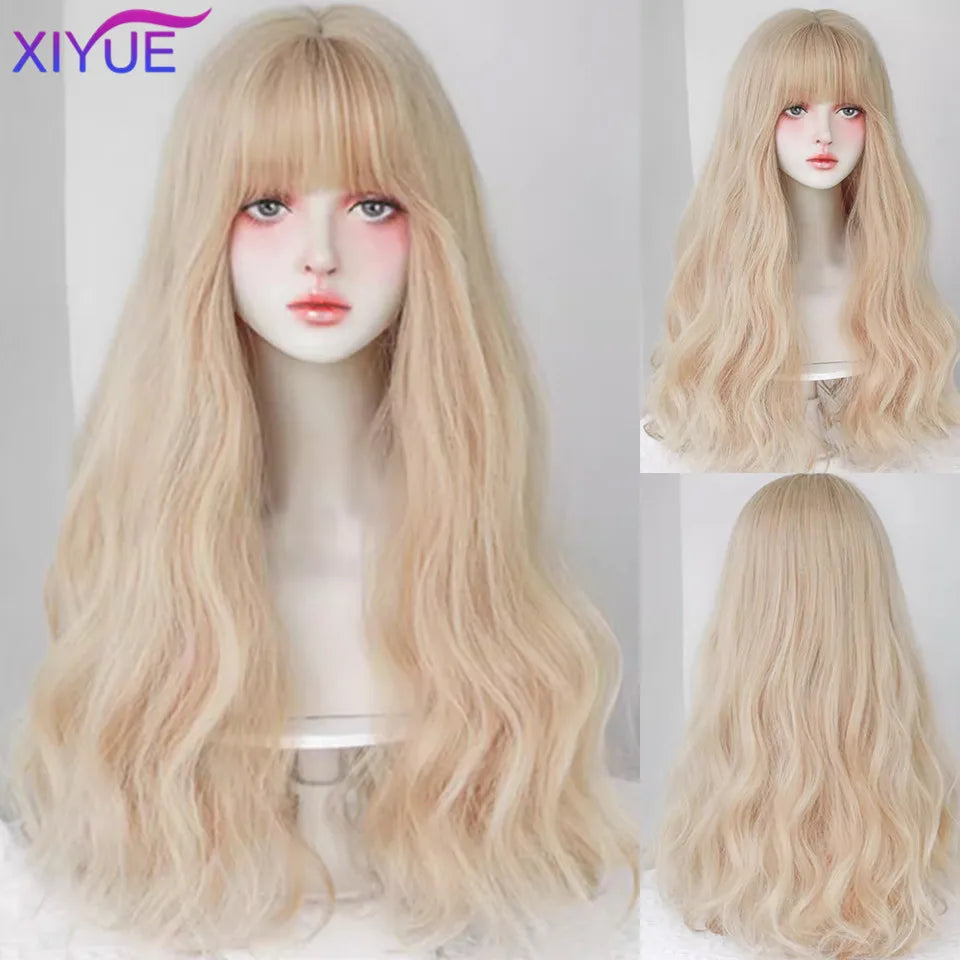 Peluca Sintética Corta con Dobles Coletas Rizadas y Flequillo – Estilo Lolita Cosplay