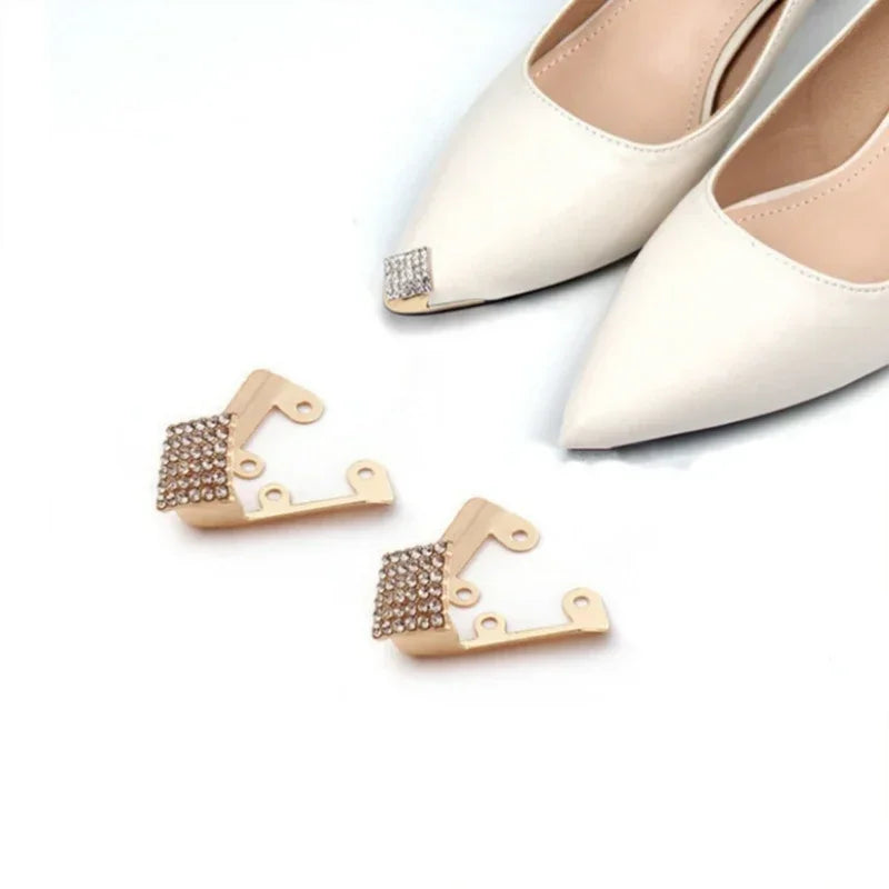 Protector de Punta para Zapatos - Tapa Metal Antidesgaste Cuero Plano