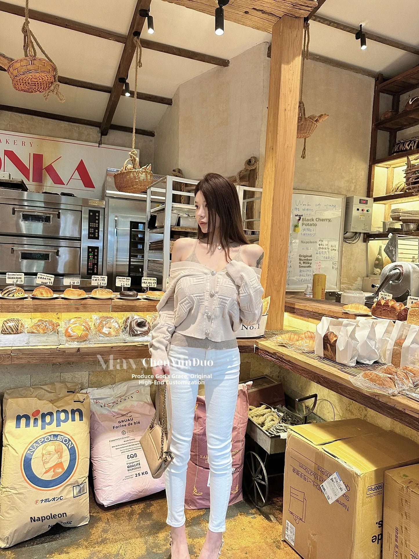 Sexy High Waist Slim Fit Jeans Women's Butt Enhancing Cotton Stretch Denim High Waist Nine Point Pants Spring Autumn Winter