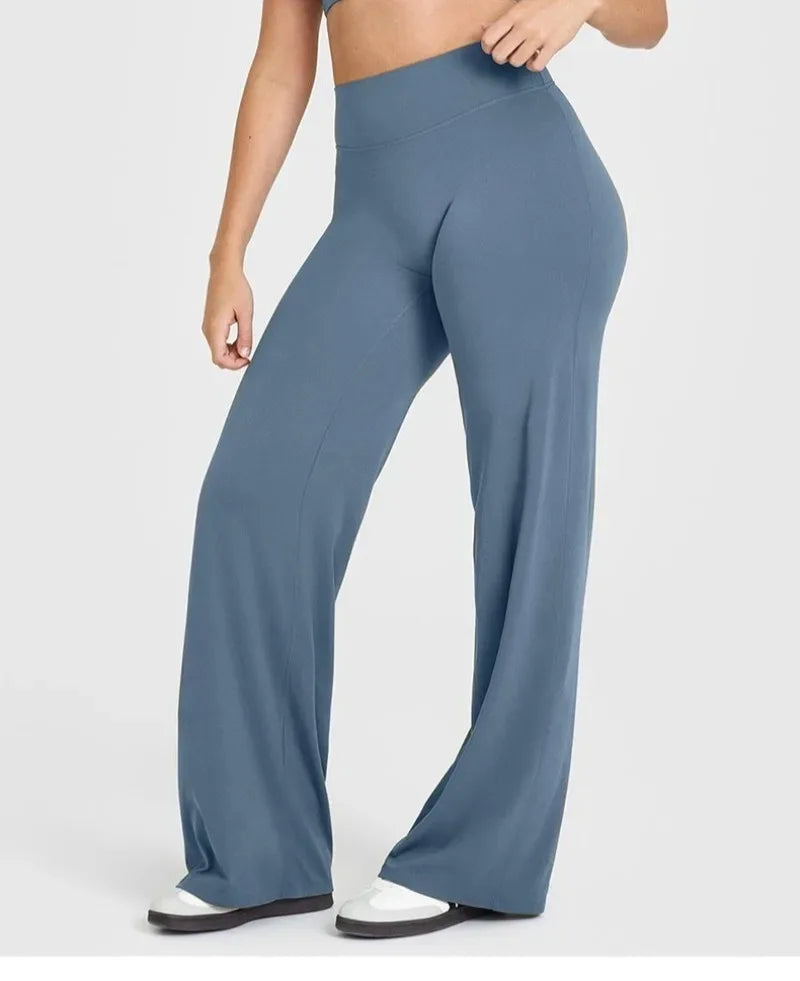 Pantalón Yoga Recto STOUREG - Mujer Tiro Medio Suave