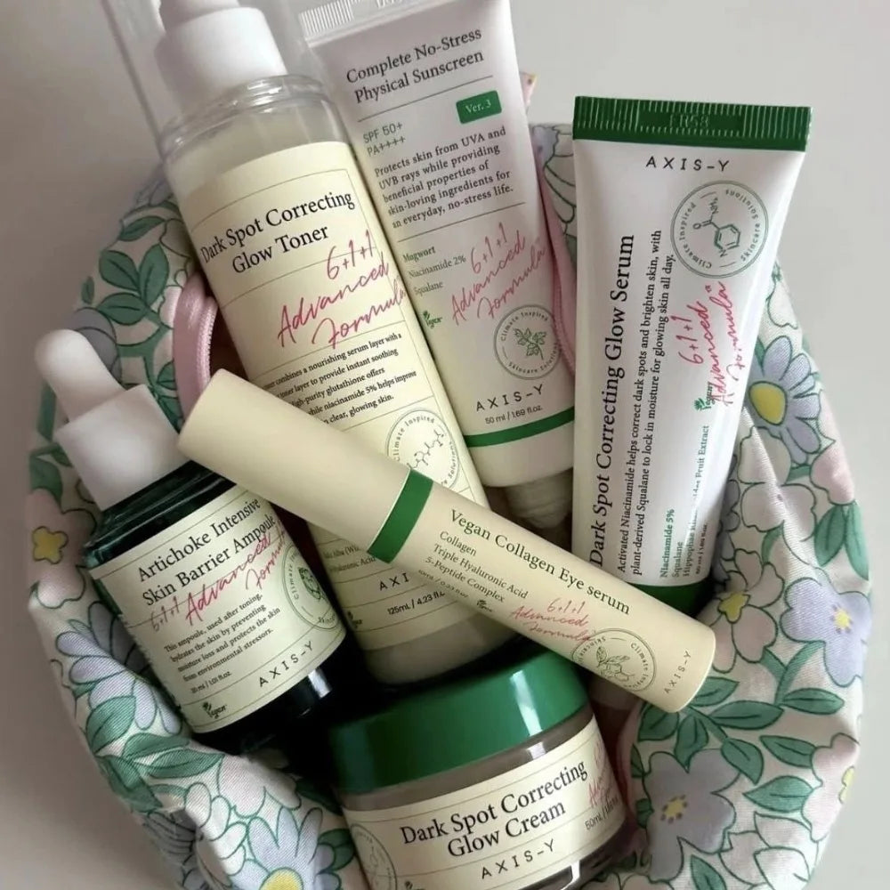 Set Cuidado Facial Coreano AXIS-Y – Crema, Tónico, Sérum, Protector Solar y Más