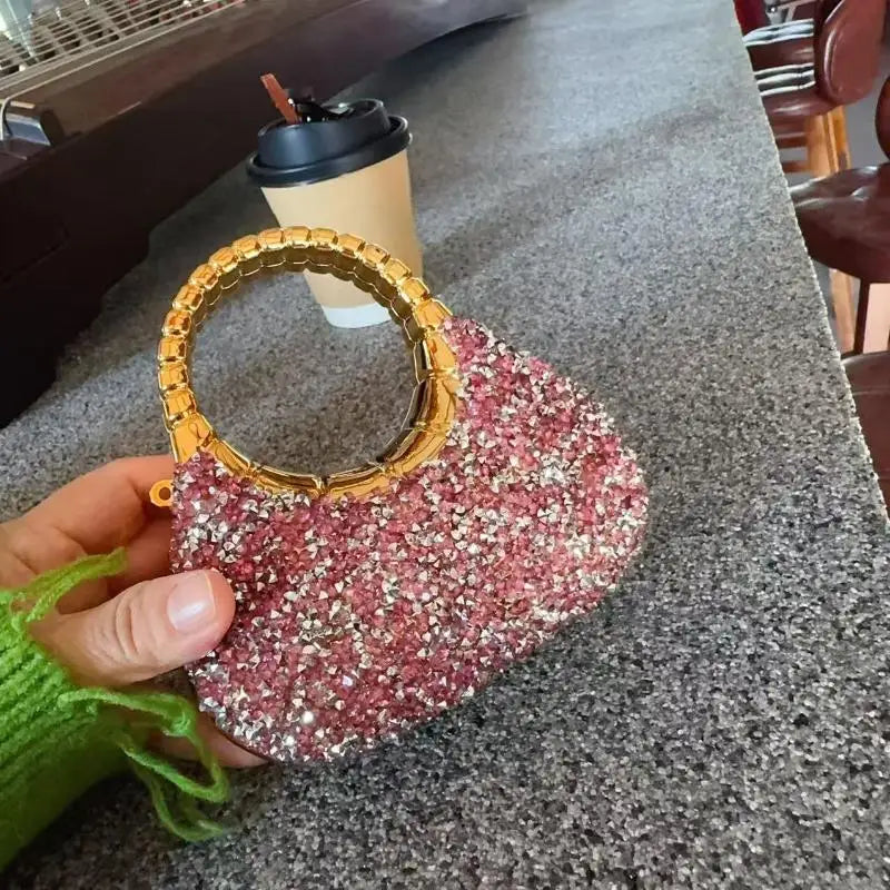 Minibolso Brillante de Fiesta con Pedrería, Varios Modelos