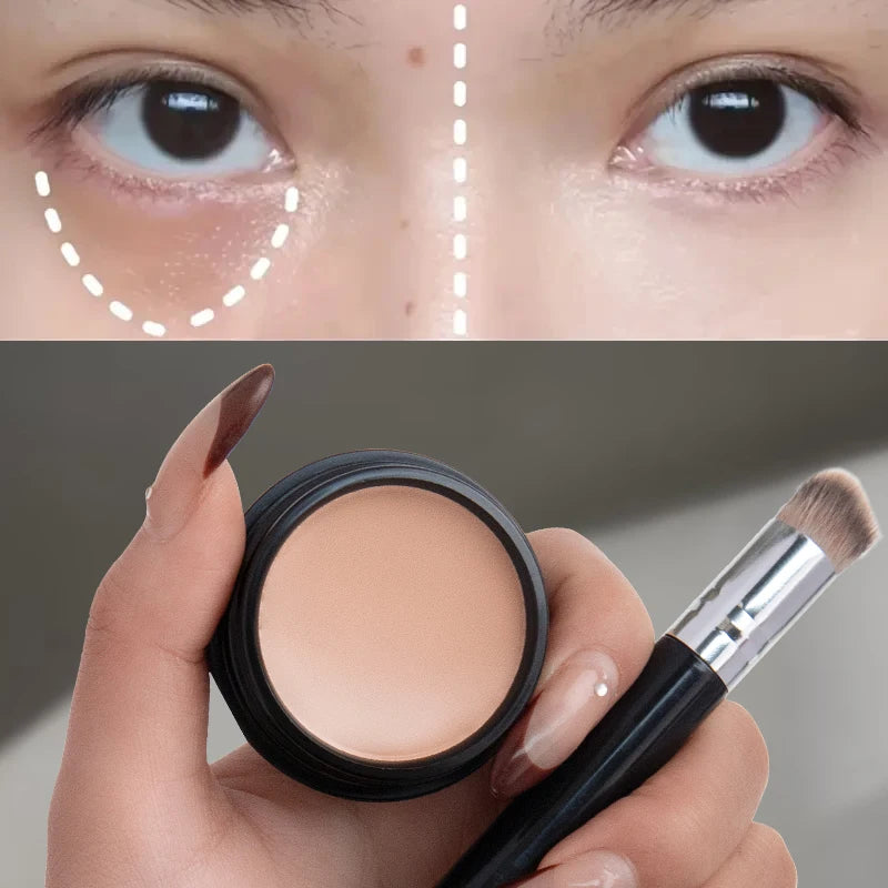 Corrector Iluminador Hidratante Ojos Cobertura Total Larga Duración - Crema Contorno Maquillaje Perfecto Mujer