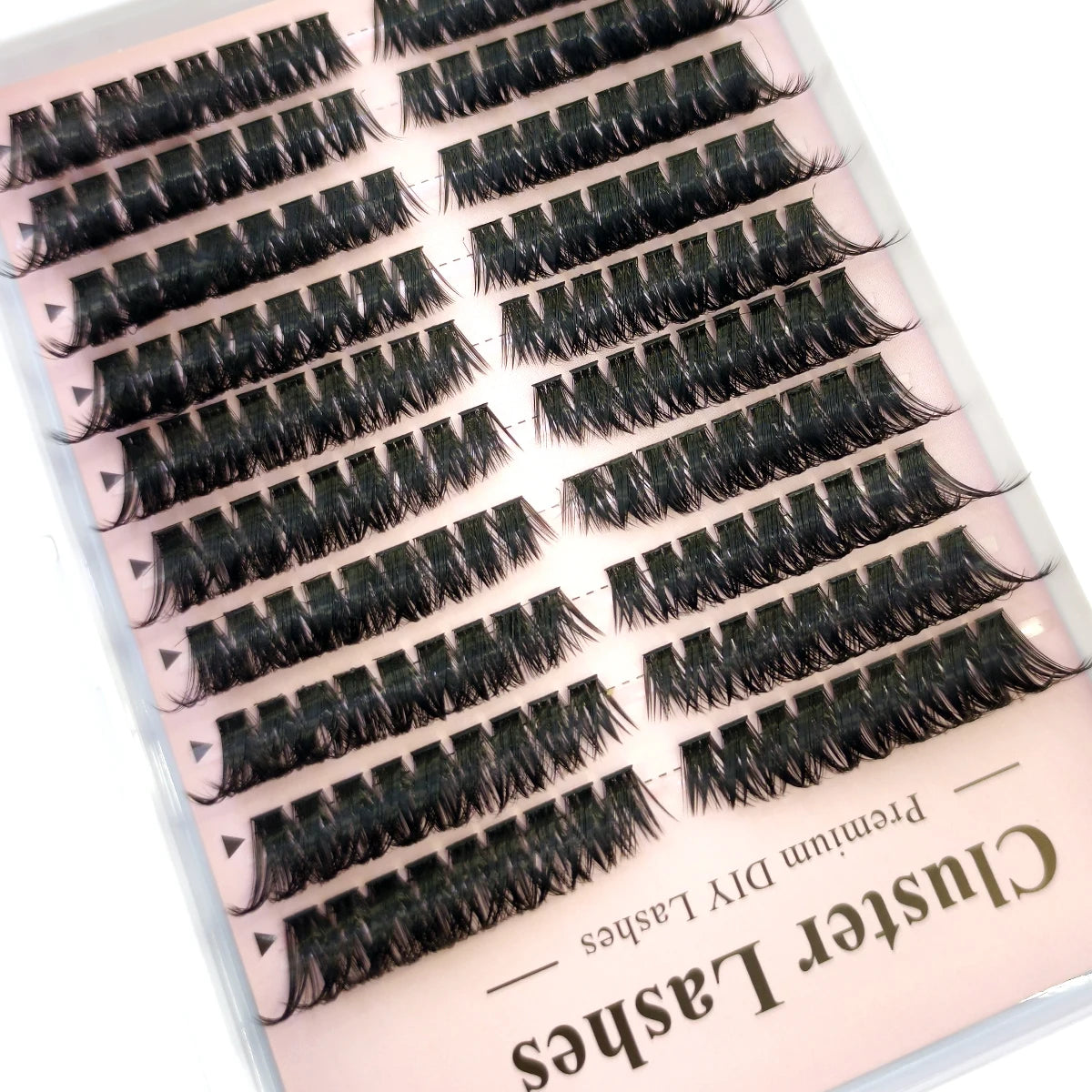 60row DIY Lash Extension Kit Clusters Individual Eyelashes Kit Mix Styles 10-18mm with Bond and Seal Eye Makeup Tool