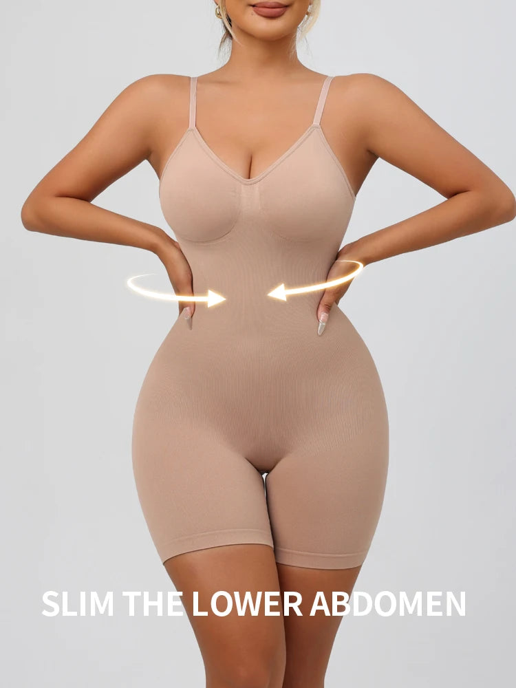 Faja Colombiana Bodysuit Mujer – Control Abdomen Realza Glúteos Sin Costuras
