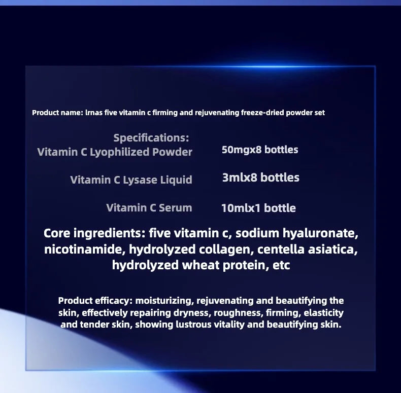 VC Oligopeptide Retinol Lyophilized Powder Face Serum Anti Aging Brightening Moisturizing Essence for All Skin Skincare