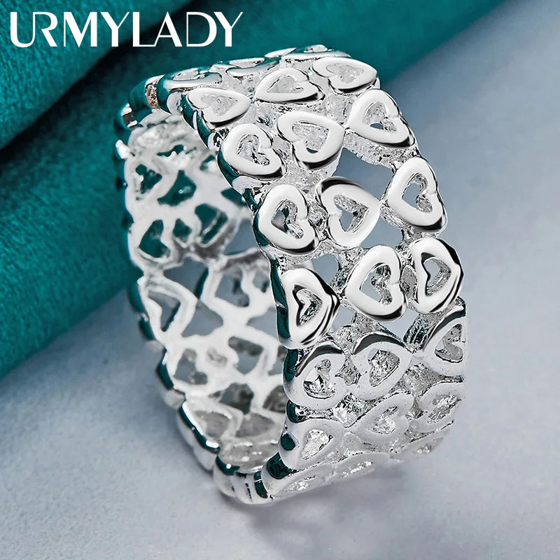 Anillo Corazón Hueco Plata 925