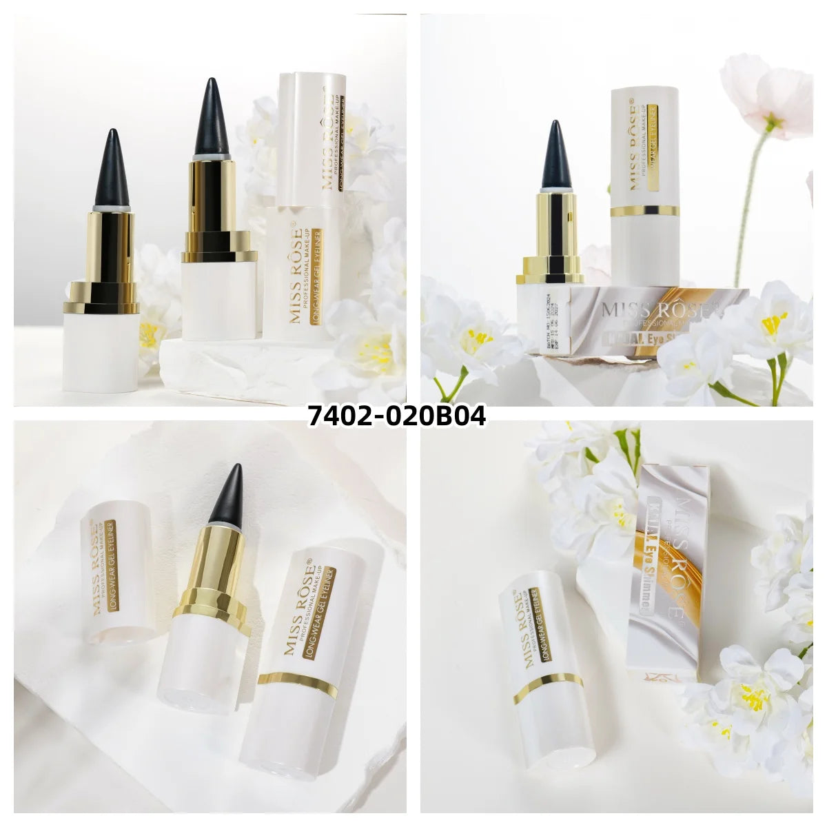 Delineador de Ojos Textura Cremosa Fácil Coloración Resistente al Sudor Alta Pigmentación - Maquillaje Diario Mujer