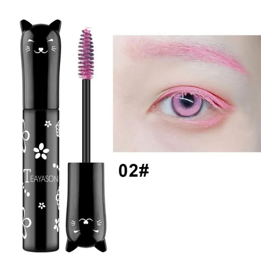 Máscara de Pestañas 6 Colores Brocha Grande Fácil Aplicación Sin Grumos - Blanco Morado Azul Plata Café Gel Cejas