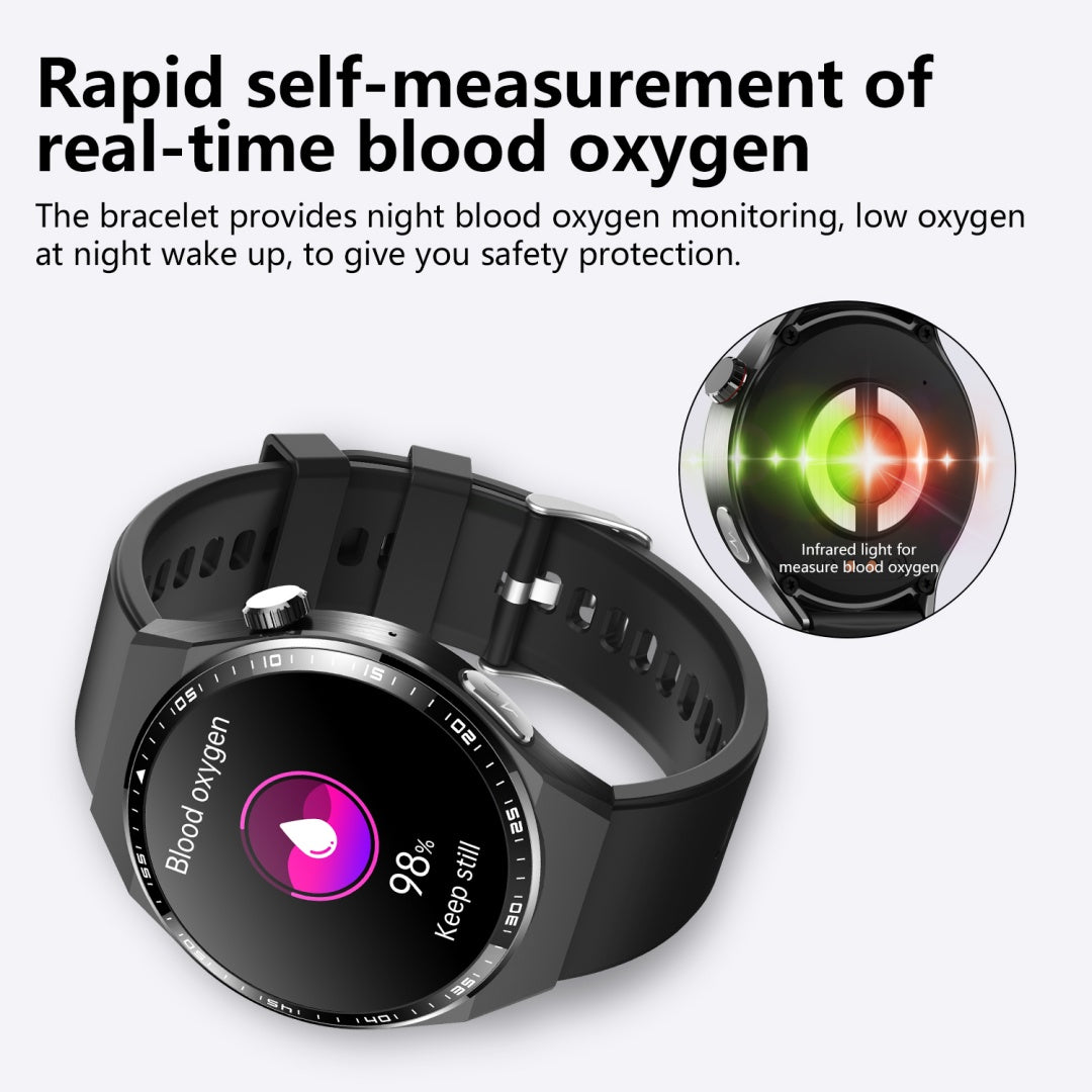 Smartwatch Disco 1.55" - Monitor de Salud y Gestor de Bienestar 2025