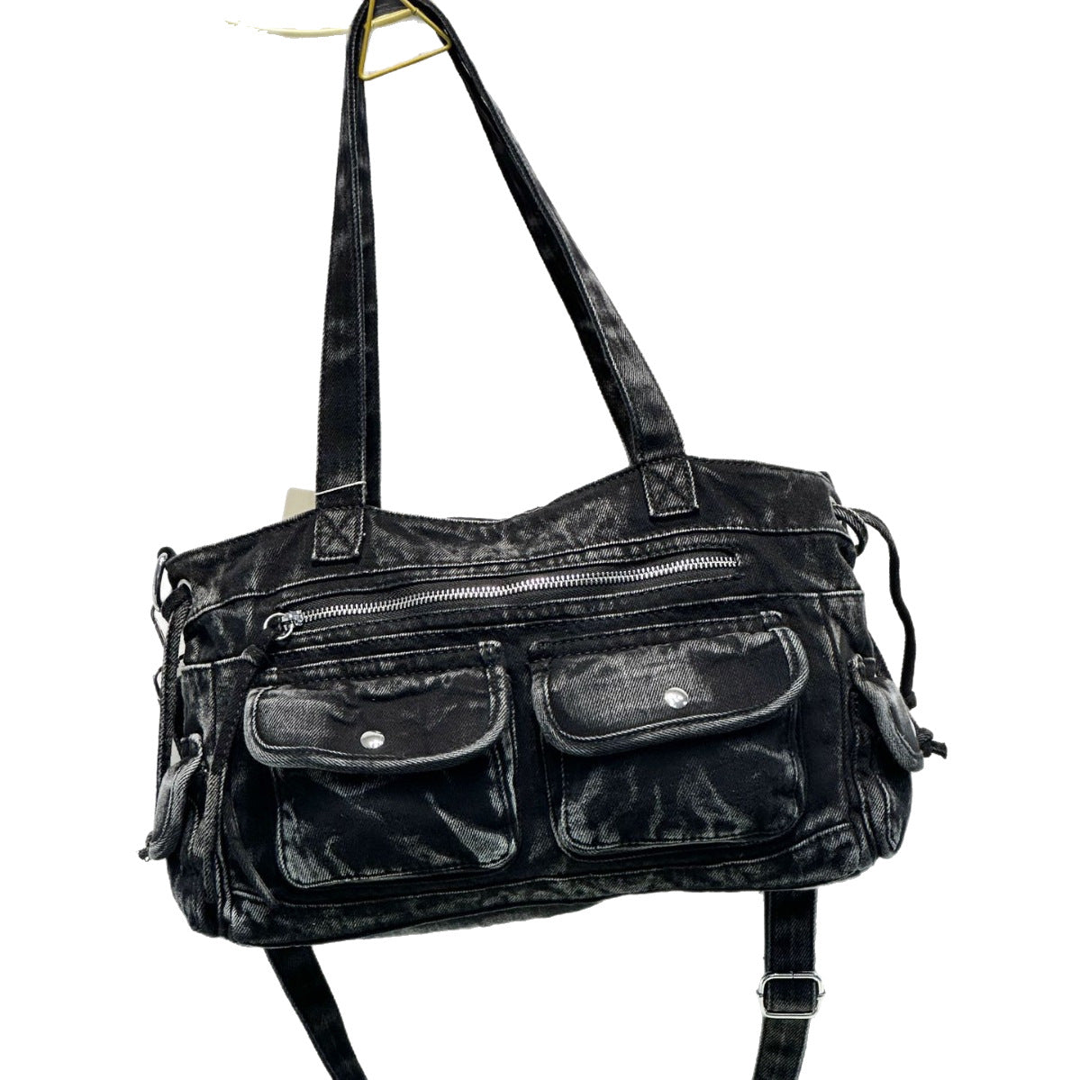 Bolso Denim Lavado Mujer - Bandolera Hombro Casual Estilo Urbano