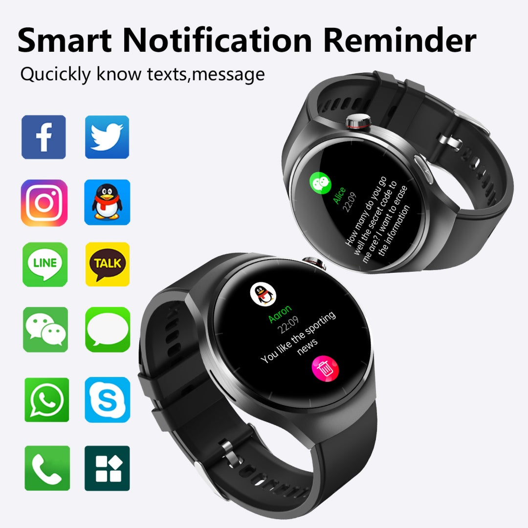 Smartwatch Disco 1.55" - Monitor de Salud y Gestor de Bienestar 2025