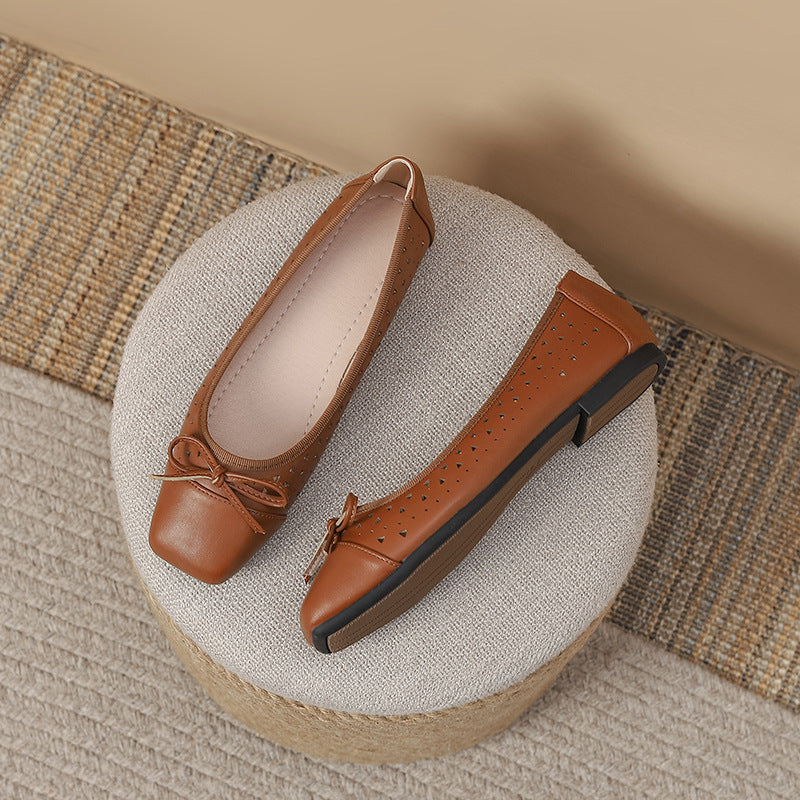 Zapatos Planos Sin Cordones Mujer - 4 Temporadas Talla Grande Cómodos