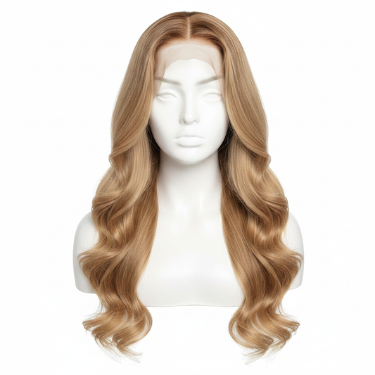 Body wave rubia miel frontal