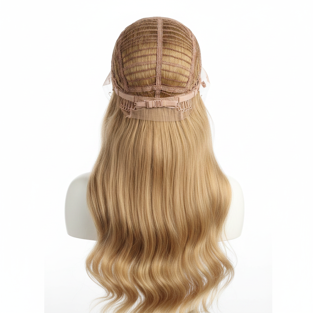 Body wave rubia miel trasera