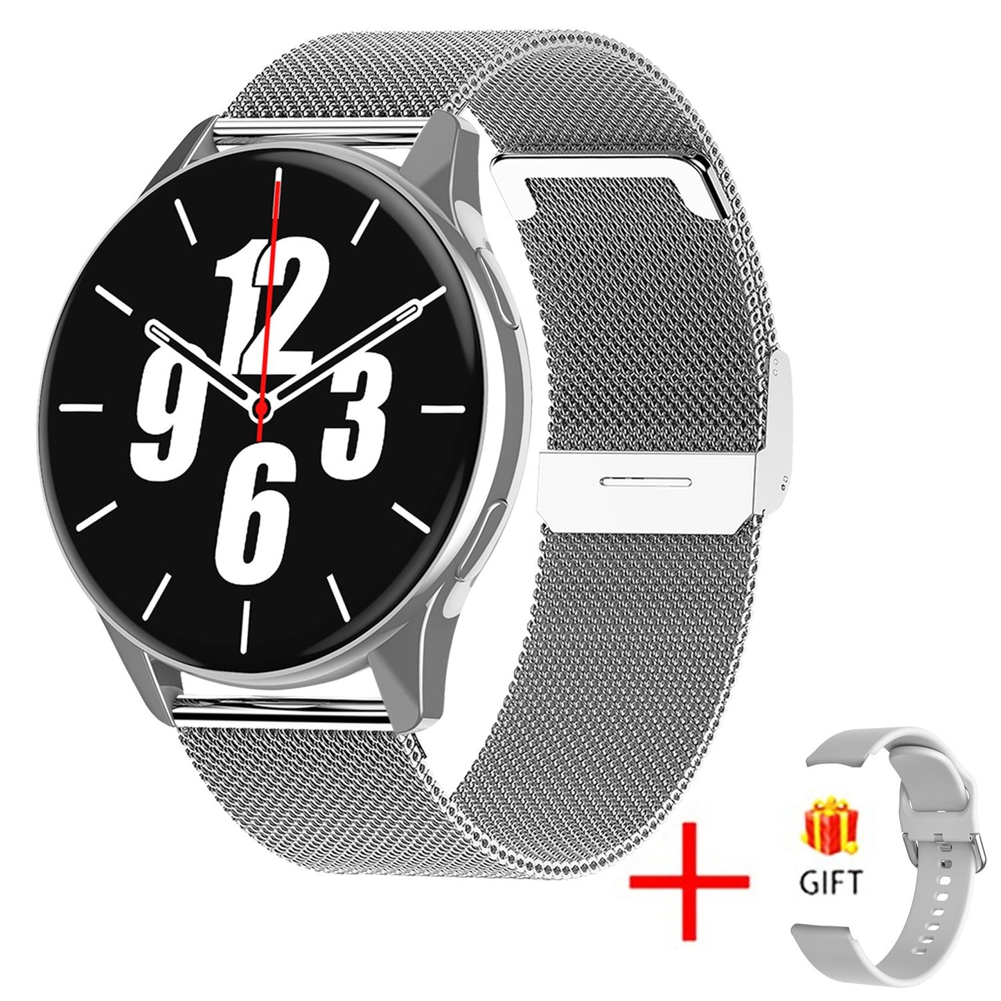 Smartwatch Redondo con Llamadas Bluetooth - Monitor Cardíaco, SpO2 y Carga Magnética