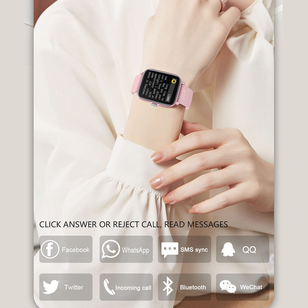 Smartwatch Pantalla Completa Resistente al Agua - Monitor Cardíaco y SpO2