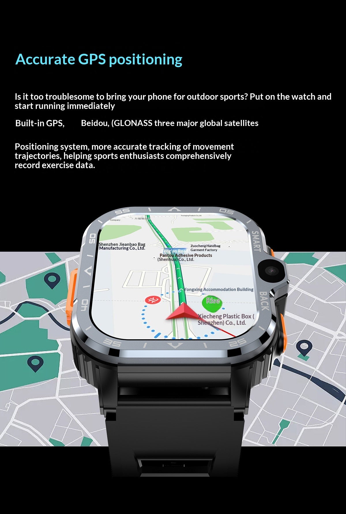 Smartwatch con WIFI, Cámara y Llamadas Bluetooth - NFC, Monitor Cardíaco y Resistente al Agua