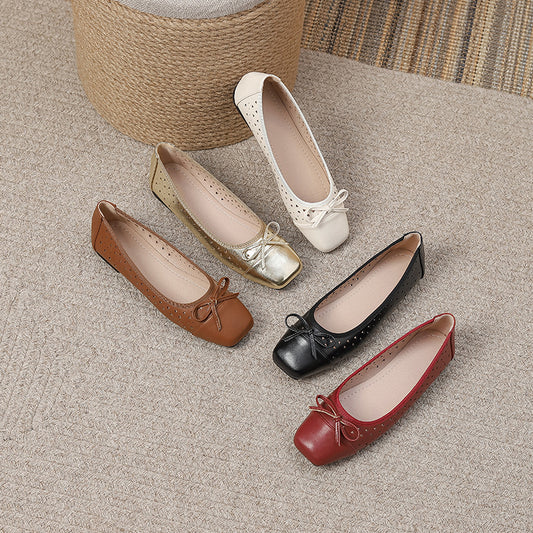 Zapatos Planos Sin Cordones Mujer - 4 Temporadas Talla Grande Cómodos