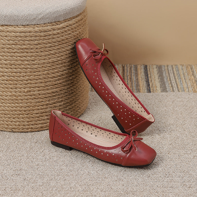 Zapatos Planos Sin Cordones Mujer - 4 Temporadas Talla Grande Cómodos