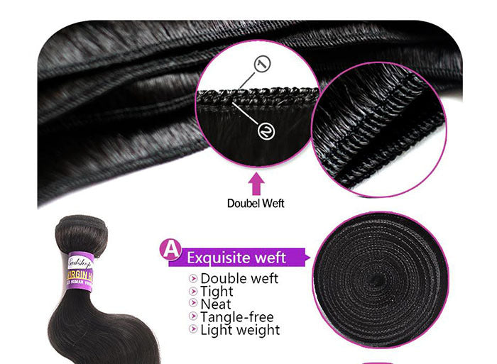 Extensión de Cabello Peruano Virgen Body Wave – 100g – Renacer Glamur