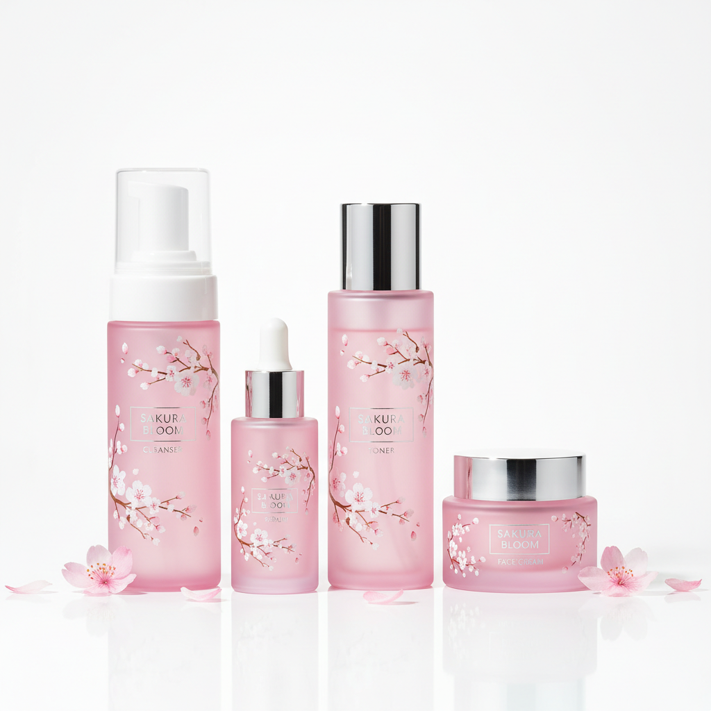Set Sakura 5 piezas fondo blanco