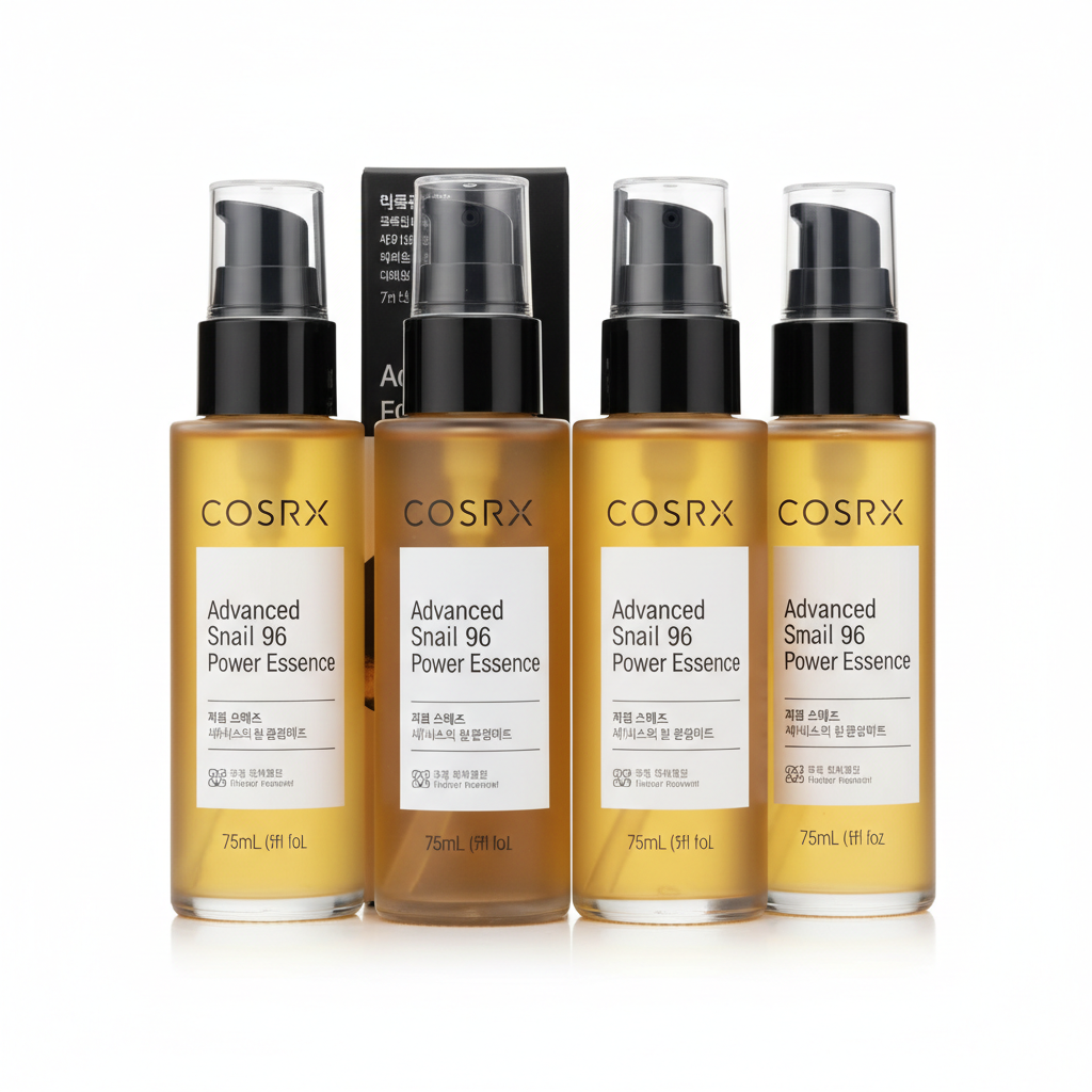 Set COSRX baba de caracol 4 piezas 75ml fondo blanco