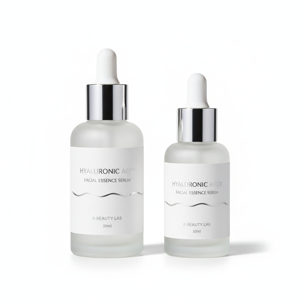 Esencia facial ácido hialurónico 30ml y 50ml fondo blanco
