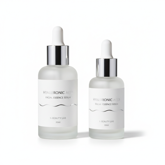 Esencia facial ácido hialurónico 30ml y 50ml fondo blanco