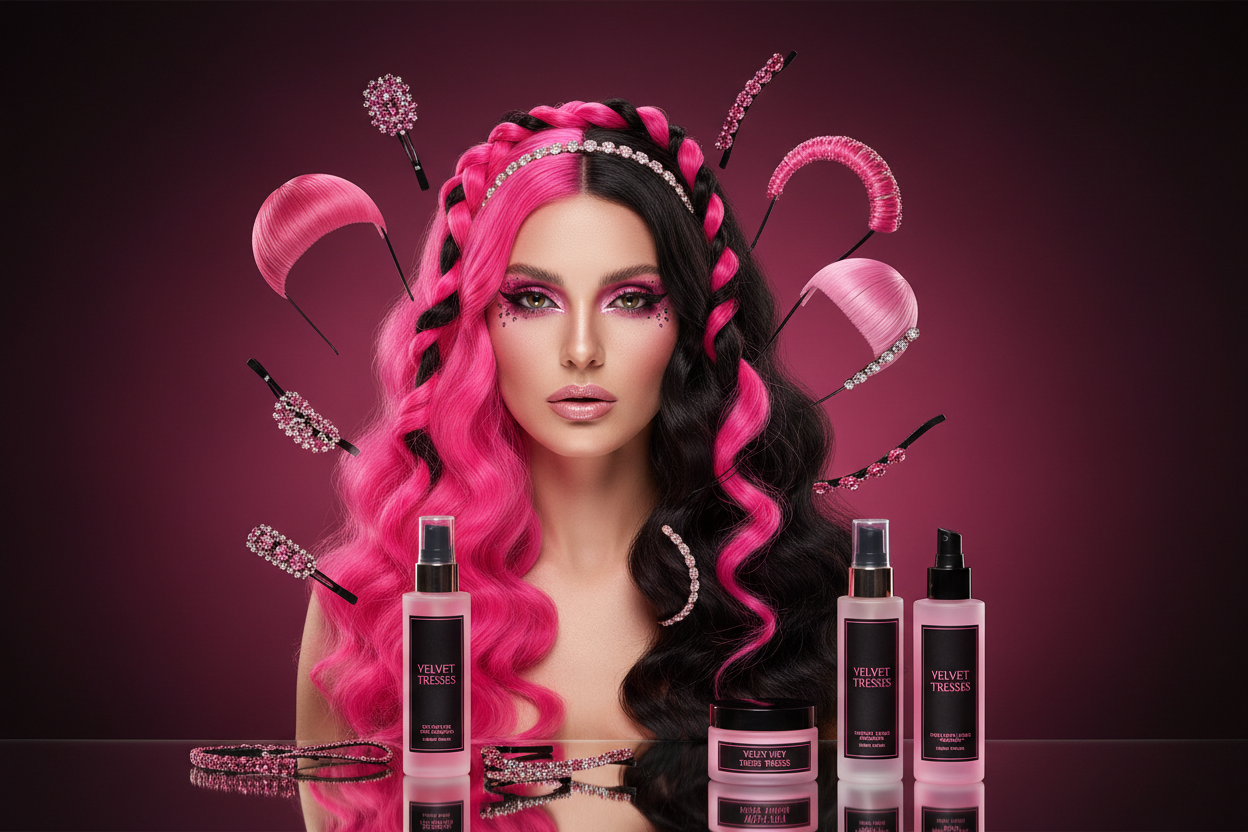 Modelo con productos variados