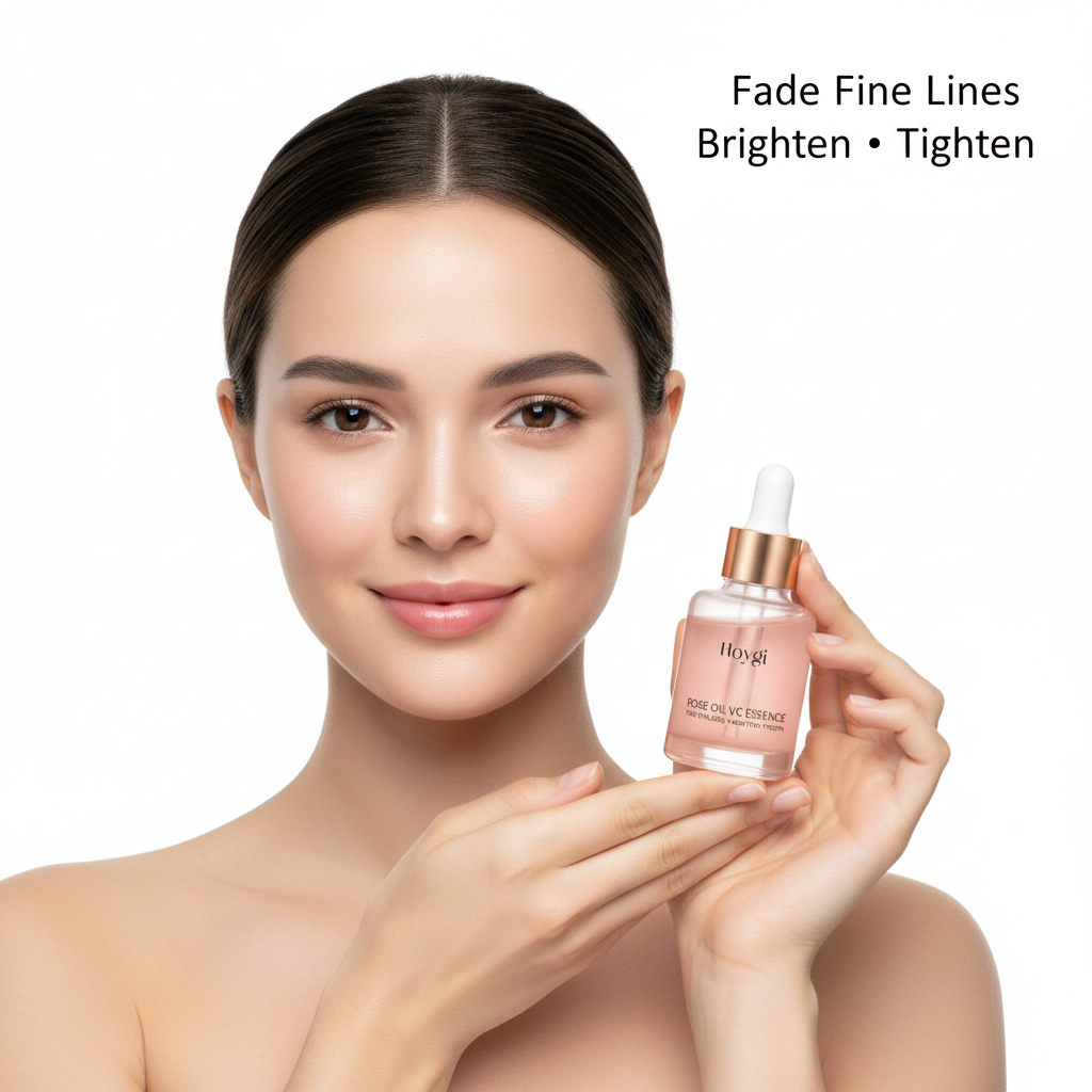 Rose Oil con modelo