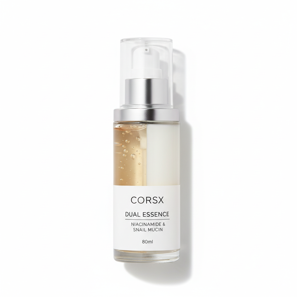 Sérum COSRX dual fondo blanco