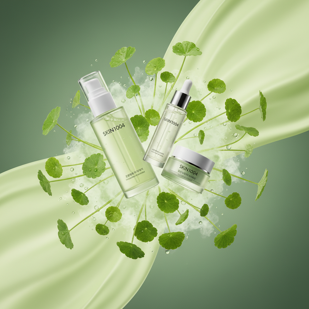SKIN1004 set creativo fondo verde