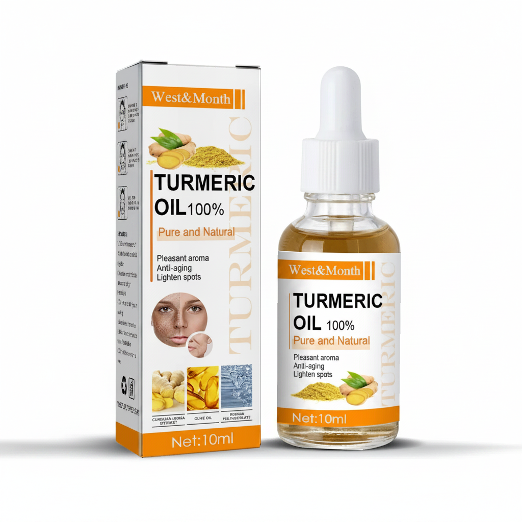 Turmeric Oil fondo blanco frontal
