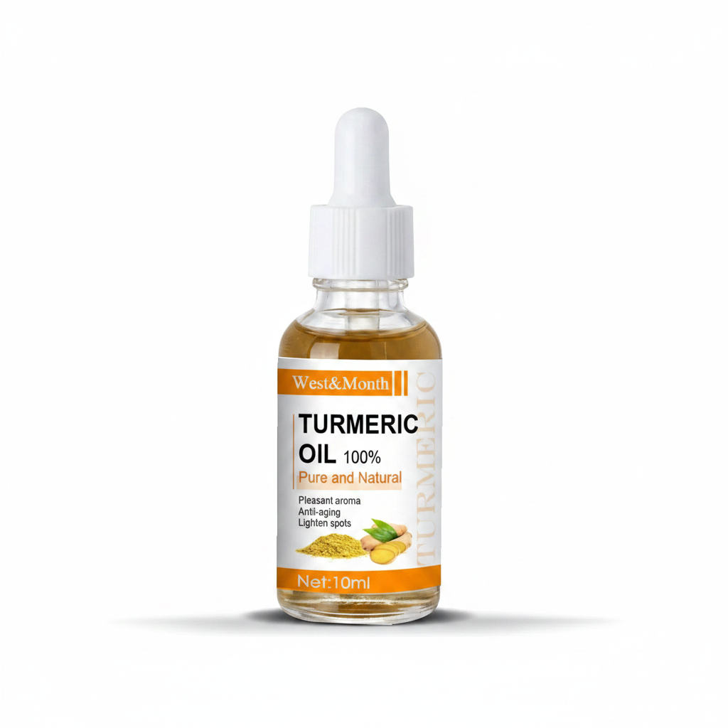 Turmeric Oil fondo blanco solo frasco